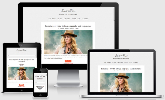 Responsive SuevaFree Blogger Template