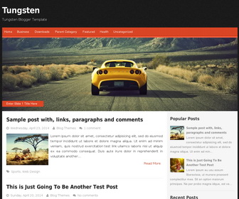 Tungsten Blogger Template