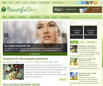 BeautifulSkin Blogger Template