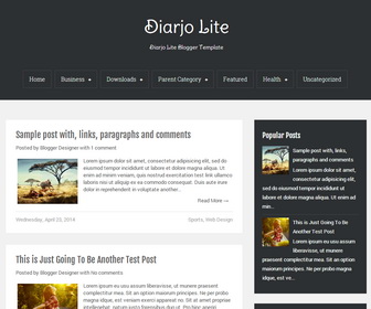 Diarjo Lite Blogger Template