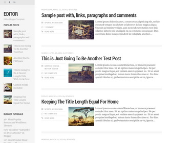 Editor Blogger Template