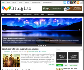 Imagine Blogger Template