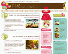 It's a Girl Blogger Template
