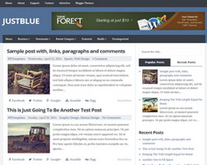 JustBlue Blogger Template