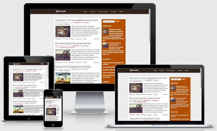 Responsive Espressionista Blogger Template