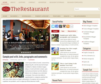 TheRestaurant Blogger Template