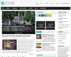 Zero Blogger Template