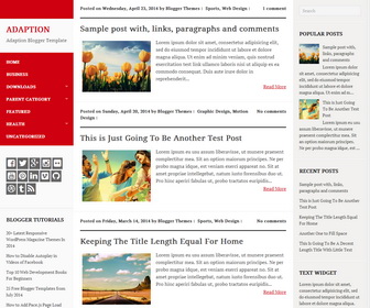 Adaption Blogger Template