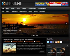 Efficient Blogger Template