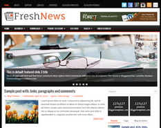 FreshNews Blogger Template