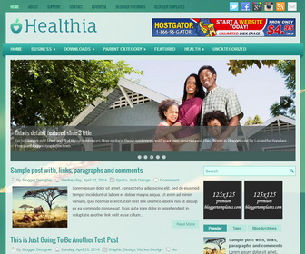 Healthia Blogger Template