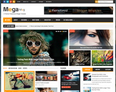 Mega Mag Blogger Template