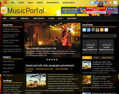 MusicPortal Blogger Template