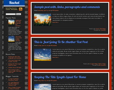 Rachel Blogger Template