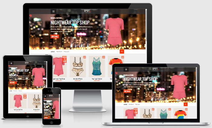 Responsive SpotCommerce Blogger Template