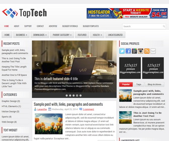 TopTech Blogger Template