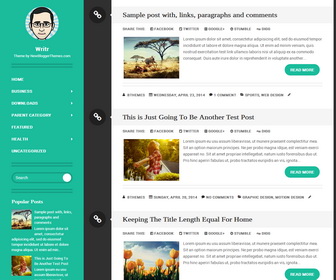 Writr Blogger Template