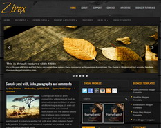 Zirex Blogger Template