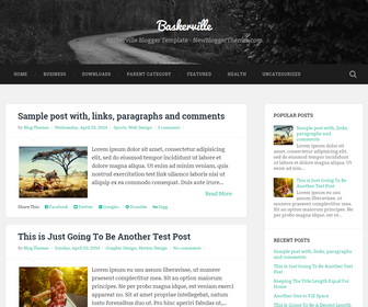 Baskerville Blogger Template