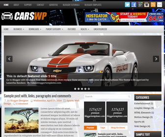 CarsWp Blogger Template