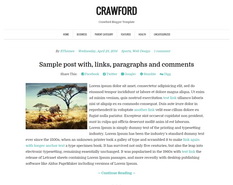 Crawford Blogger Template