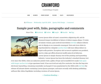 Crawford Blogger Template