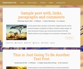 Esperanza Lite Blogger Template