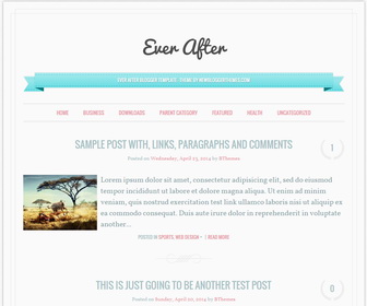 Ever After Blogger Template