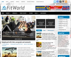 FitWorld Blogger Template