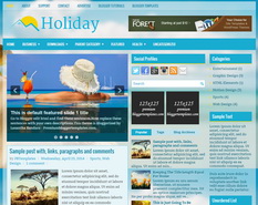 Holiday Blogger Template