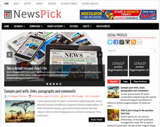 NewsPick Blogger Template