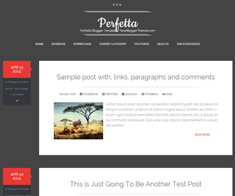 Perfetta Blogger Template