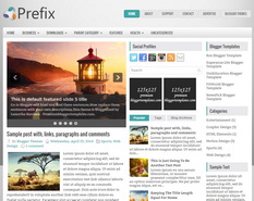 Prefix Blogger Template