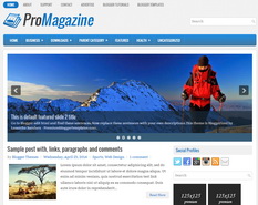 ProMagazine Blogger Template