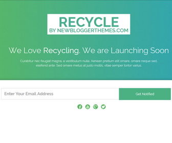 Recycle Blogger Template