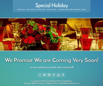 Special Holiday Blogger Template