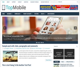 TopMobile Blogger Template