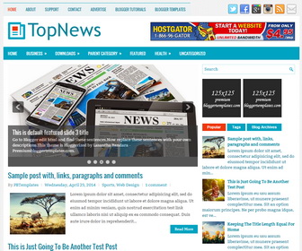 TopNews Blogger Template