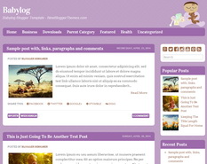 Babylog Blogger Template