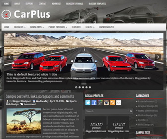 CarPlus Blogger Template