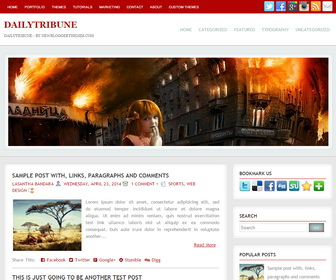 DailyTribune Blogger Template