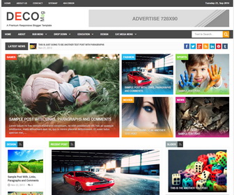 Deco Mag Blogger Template