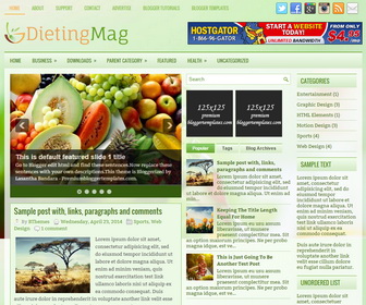 DietingMag Blogger Template