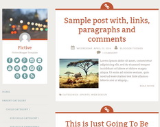 Fictive Blogger Template