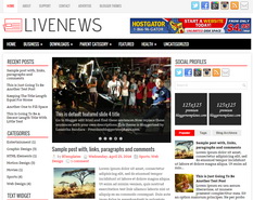 LiveNews Blogger Template