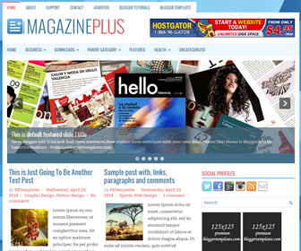 MagazinePlus Blogger Template