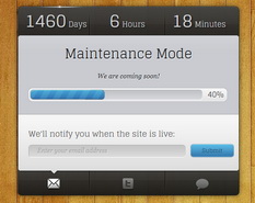 Maintenance Mode Blogger Template