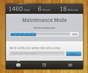 Maintenance Mode Blogger Template