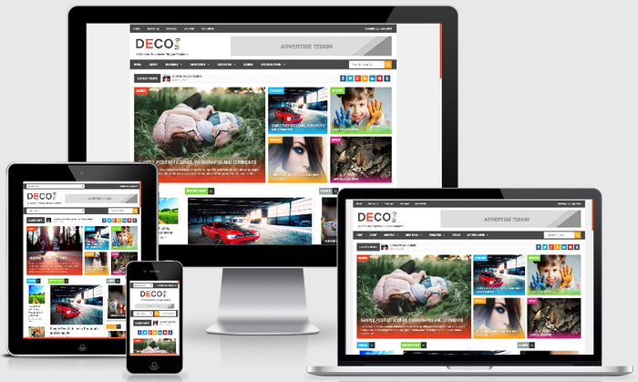 Responsive Deco Mag Blogger Template