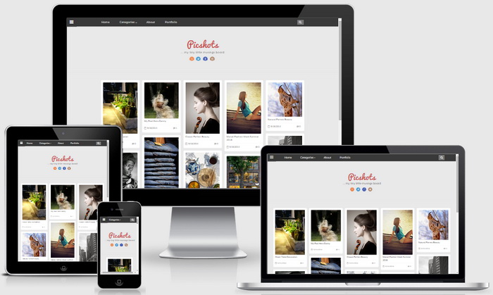 Responsive PicShots Blogger Template